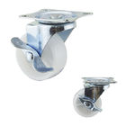 2 Inch Solid Wheel Light Duty Casters Plastic Swivel Small Size Caster Wheels With Brake Supplys