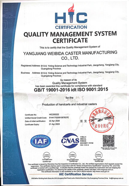 China Guangzhou Ylcaster Metal Co., Ltd. certificaciones