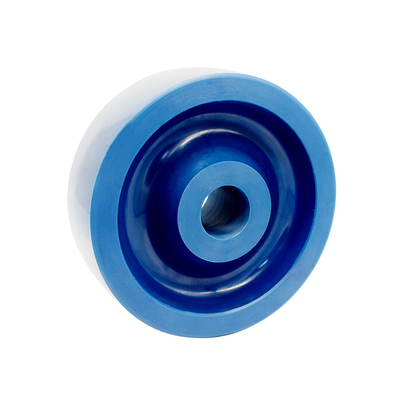 4" 5" 6" 8" Heavy Duty Casters Wheels Floor Protecting Blue Solid Wheel Total Brake Swivel