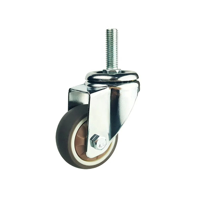 Stainless Steel Precision Ball Bearing Medical Casters White Grey 275lbs Load Capacity 4 Inches Height