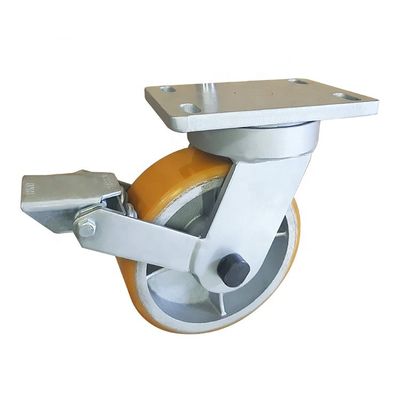 Plate Mounting Super Heavy Duty Casters 4 X 4.5 Inches Plate Size 7.5 Inches Overall Height Ideal for Warehouse