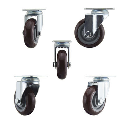 110kg Loaded 100mm Wheel Medium Duty Casters For Service Carts