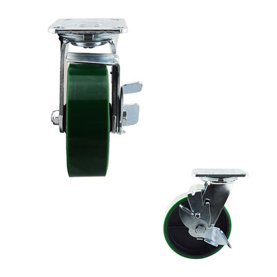 990LBS Capacity 6 Inch PU Swivel Locking Silent Heavy Duty Casters