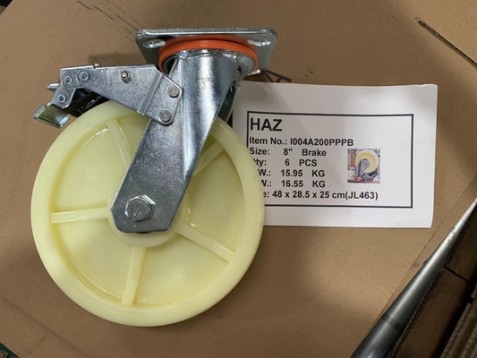 Pressed Steel Heavy Duty Caster with Load Capacity Swivel Lock Included