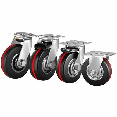 Precision Ball Bearing Industrial Wheel Casters Featuring Wheel Diameter 2 to 12 Inches Suitable for Heavy Load Movement