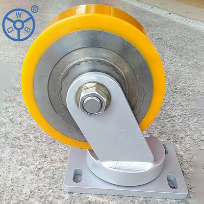 Unit Weight 4kg 5kg Rubber Casters Customable Non Marking Tread Type Smooth Rolling Wheels for Warehouse and Applications