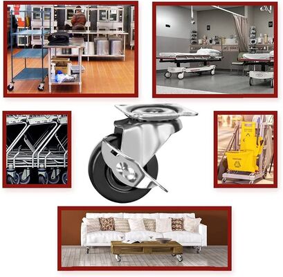 Ruedas de ruedas de núcleo sólido diseñadas para la compatibilidad con muebles que proporcionan un rendimiento duradero y una fácil maniobrabilidad