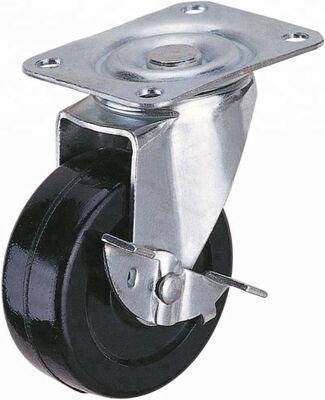 4 kg 5 kg peso unitario ruedas de caucho de acero material de rueda de caucho adecuado para aplicaciones industriales de trabajo pesado en interiores y exteriores