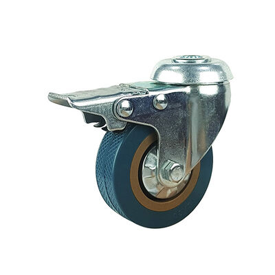 Rueda giratoria de goma resistente con capacidad de carga de 100 a 300 kg, 8 pulgadas, negro, azul, verde, ideal para almacenes y aplicaciones