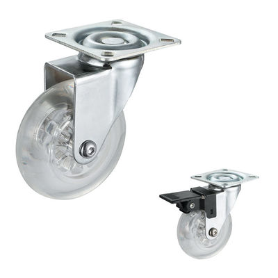 3 pulgadas 50kg que cargaban los echadores de los muebles de la PU con Chrome platearon el soporte