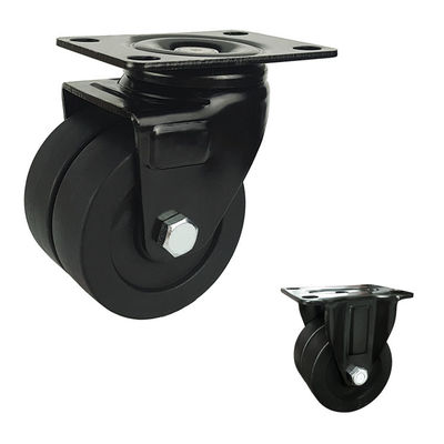 200kg negro que carga los echadores de nylon 3inch con el transporte llano