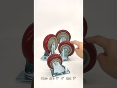 Introducción a la rueda de pvc rojo de servicio mediano-YLcaster