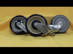 176 libras de carga 4 pulgadas de ruedas de carrito, TPR carrito de compras ruedas de repuesto